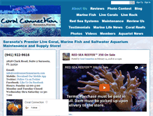 Tablet Screenshot of coralconnectionsarasota.com